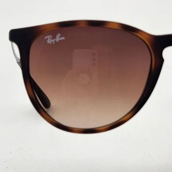 Ray-Ban Sunglasses RB4171 Erika Rubber Havana Brown Gradient Dark Brown Lens - Picture 15 of 16